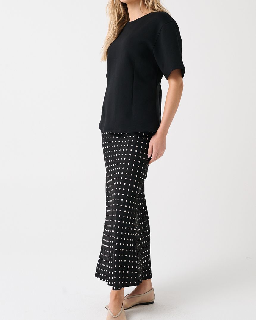 Millie Slip Skirt Black Spot