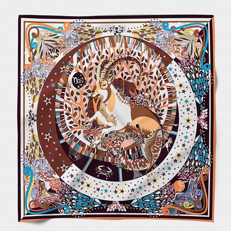 Silk Scarf Astro Capricorn