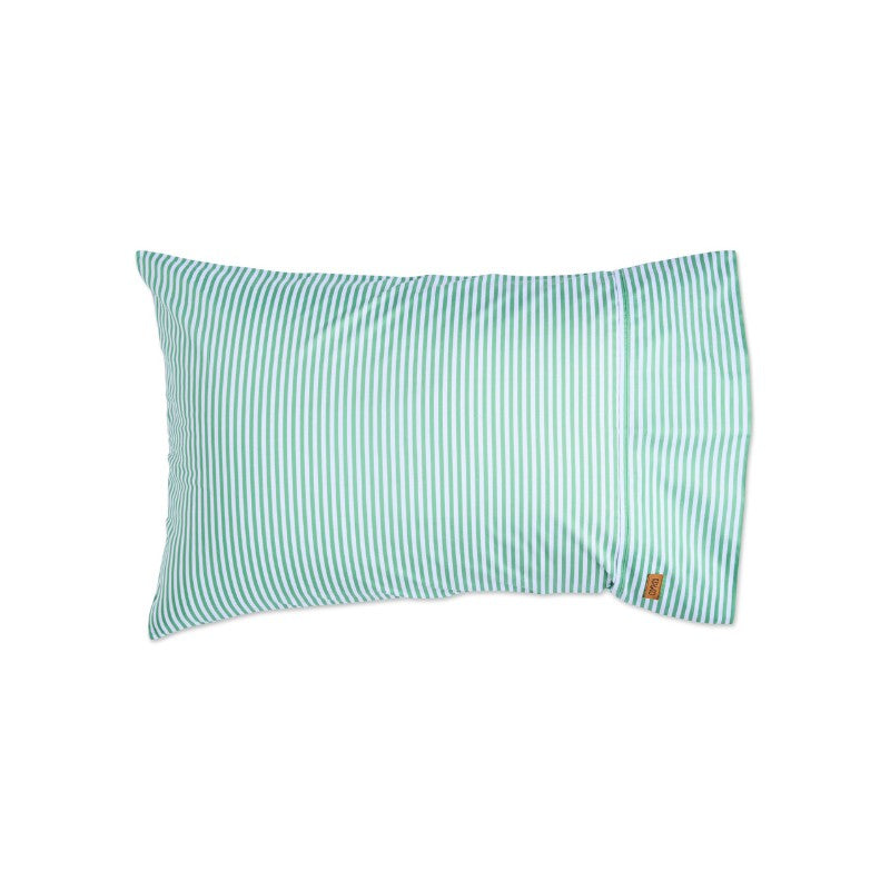 Tarragon Stripe Cotton Pillowcases Set of 2