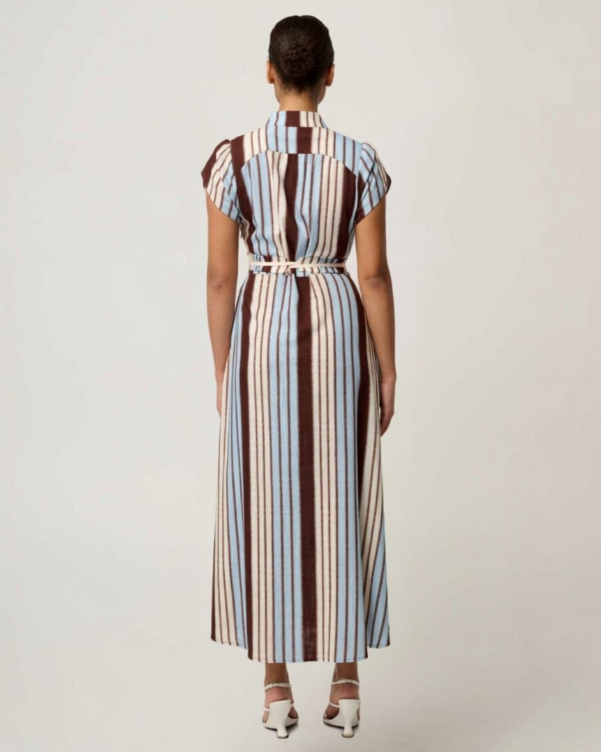 Cattleya Smock Maxi Dress Stripe