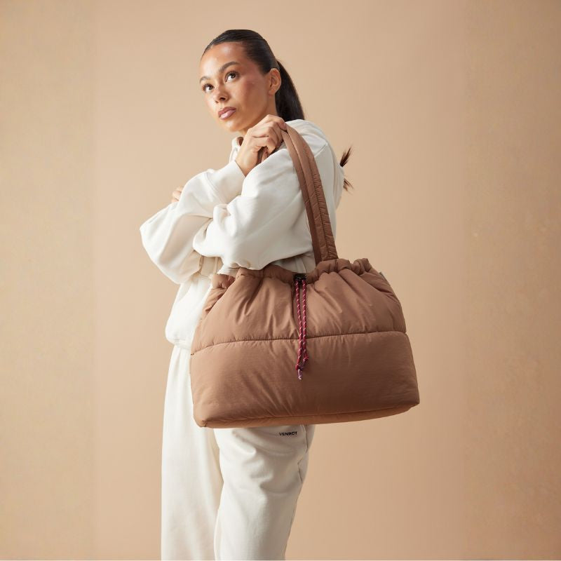 Scrunch Base Bag Hazelnut/Burgundy
