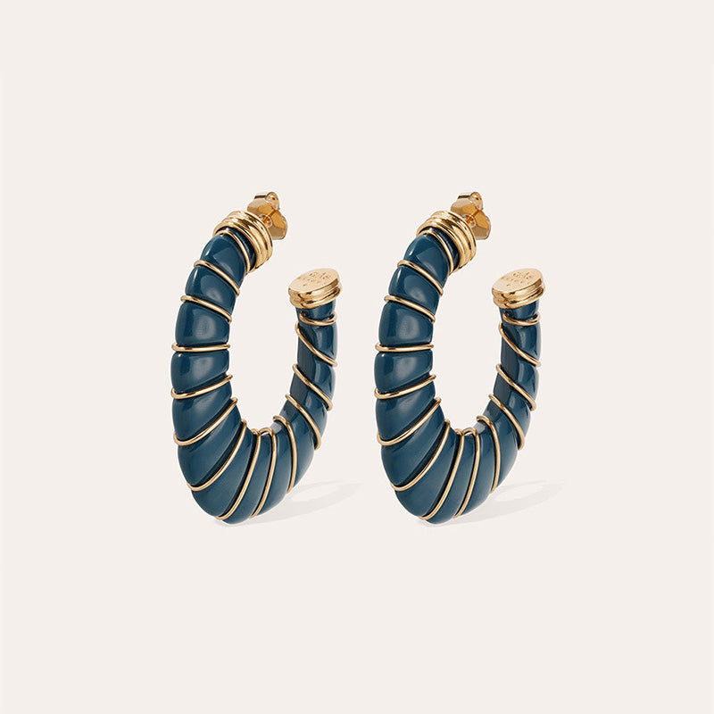 Cyclade Navy Earrings