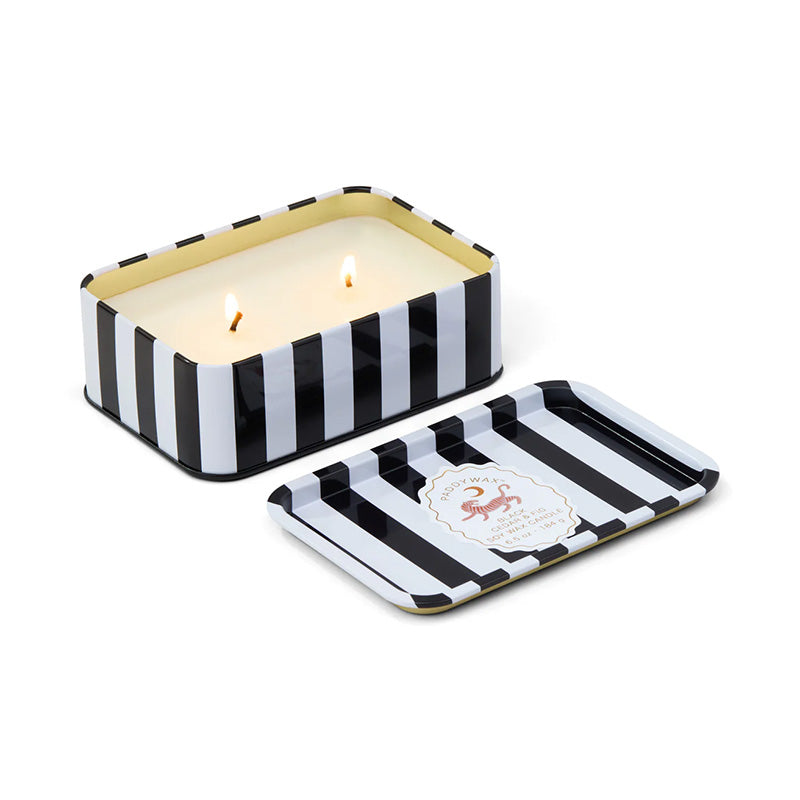 A Dopo Printed Tin Candle Tiger