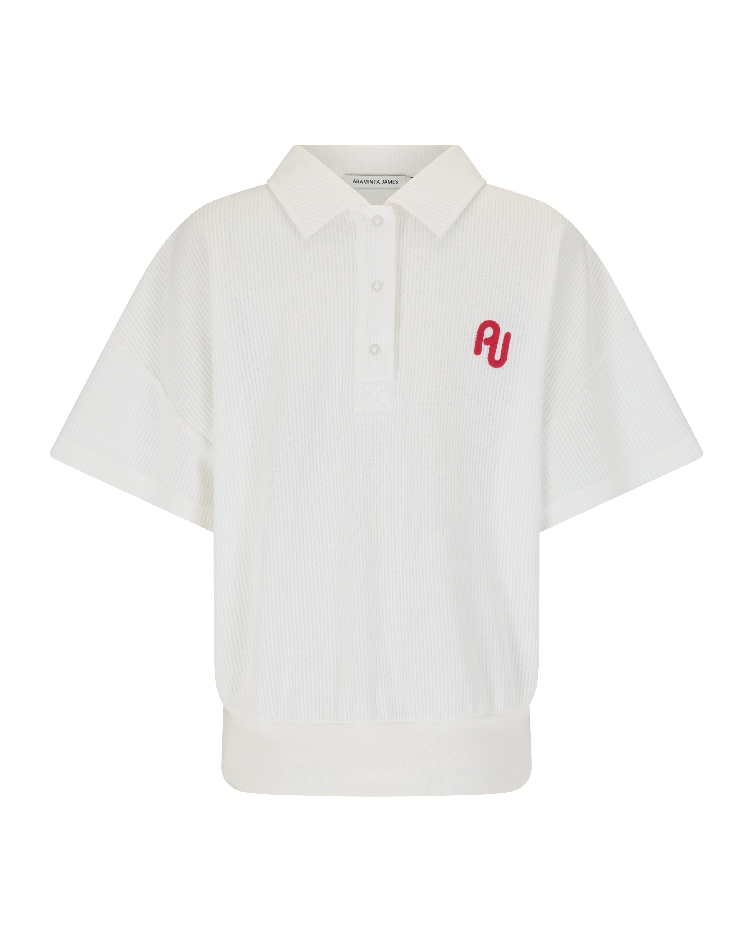 AJ Waffle Short Sleeve Sweatshirt Snow