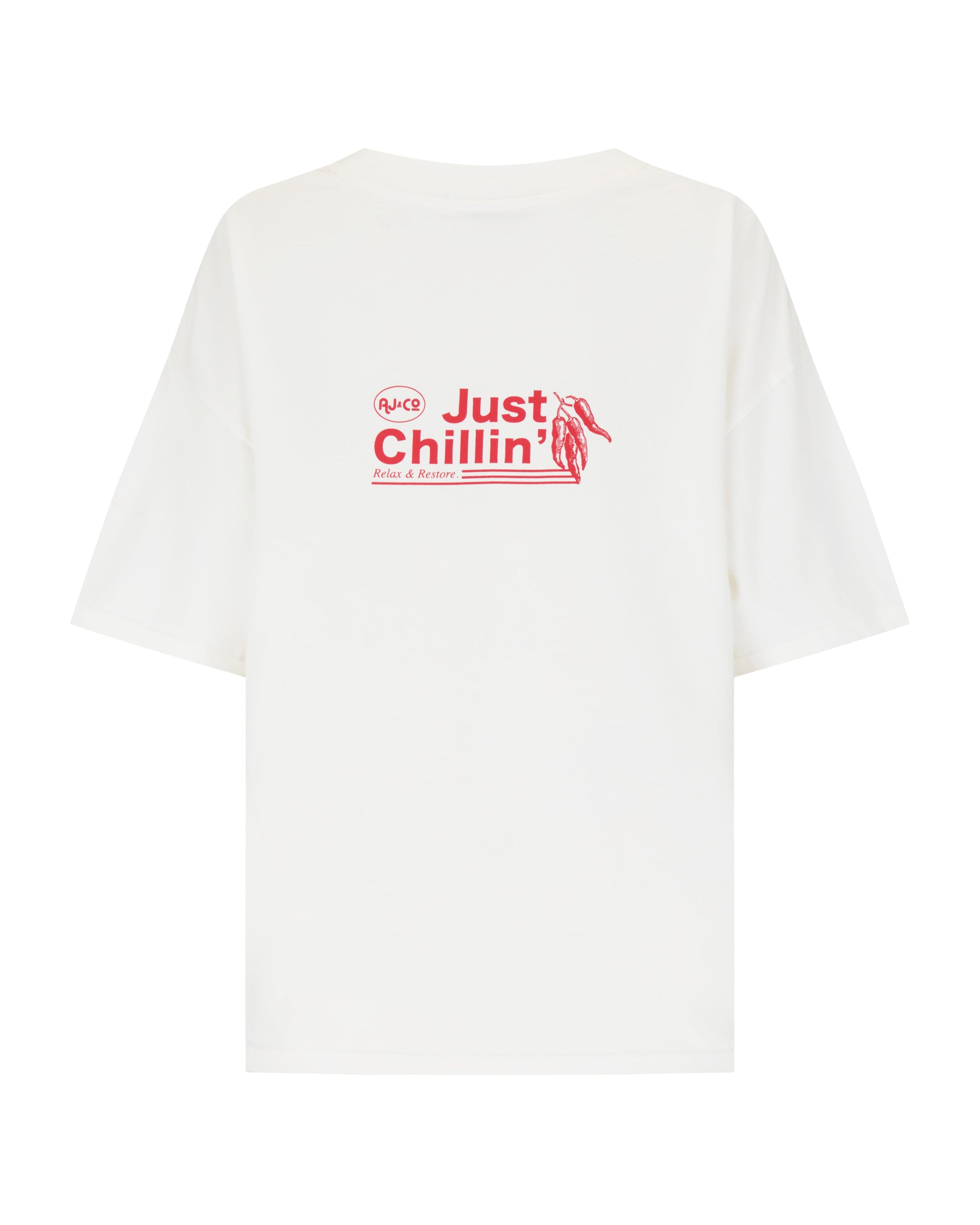 Chillin Oversized Tee Snow