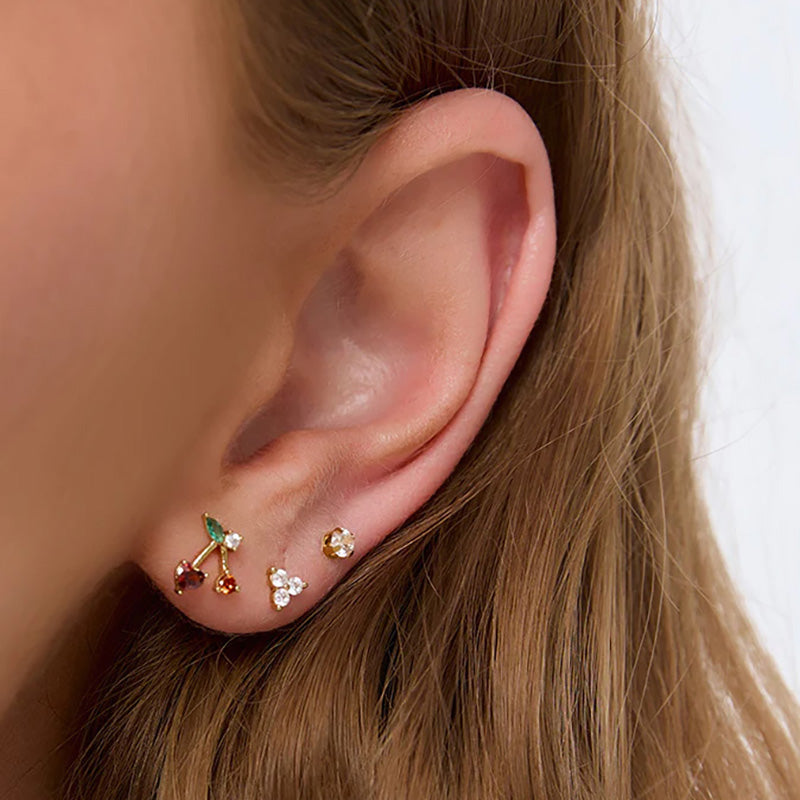 Cherry Bomb Stud Earrings
