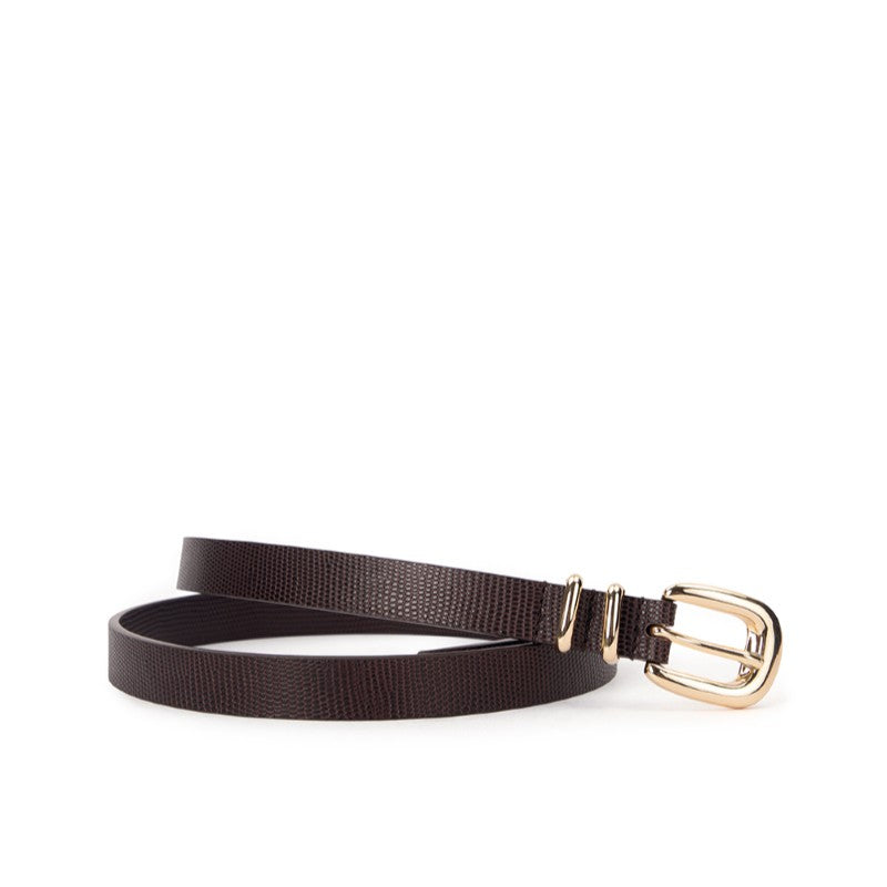 Adele Belt Chocolate Lizard