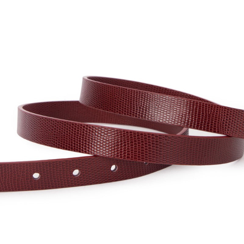 Adele Belt Garnet Lizard