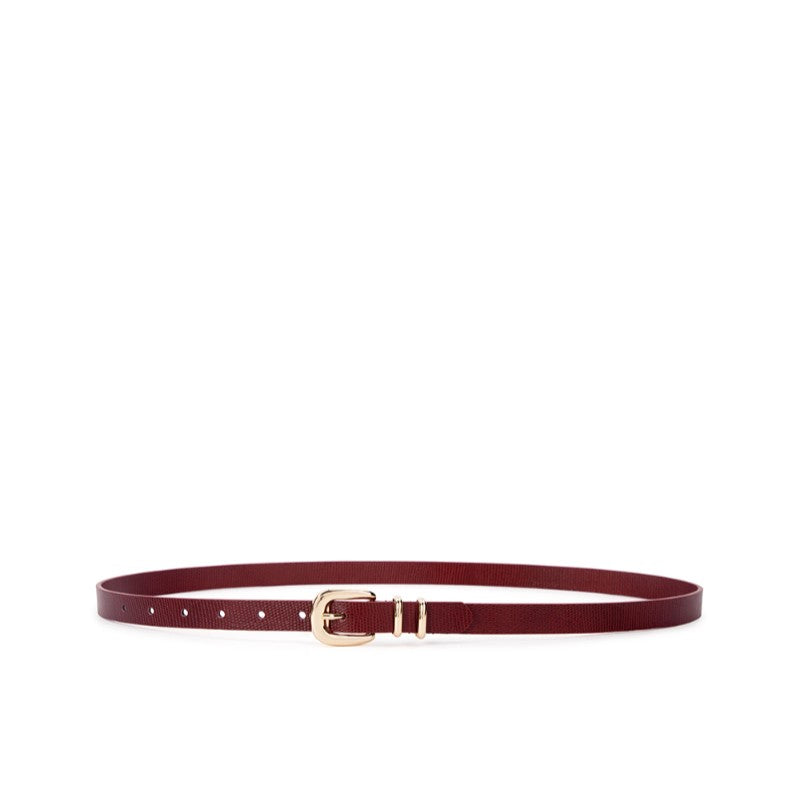 Adele Belt Garnet Lizard