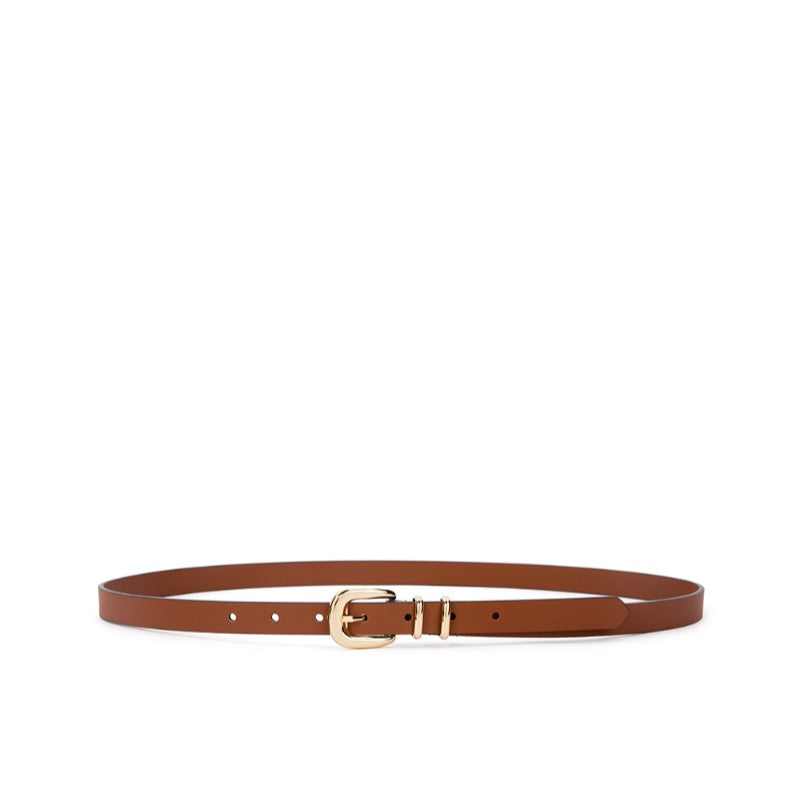 Adele Belt Tan with Charcoal