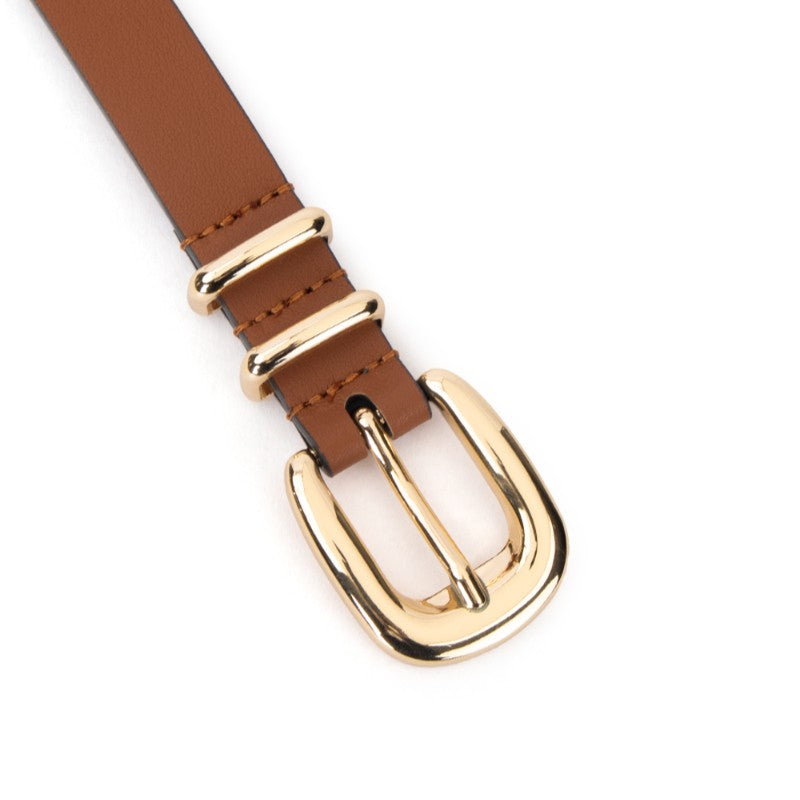 Adele Belt Tan with Charcoal