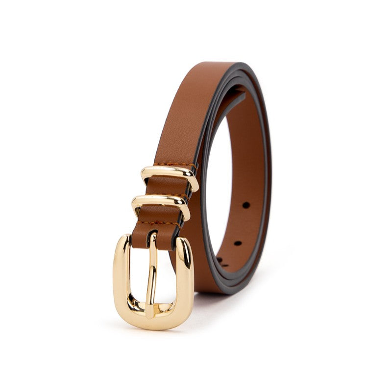 Adele Belt Tan with Charcoal