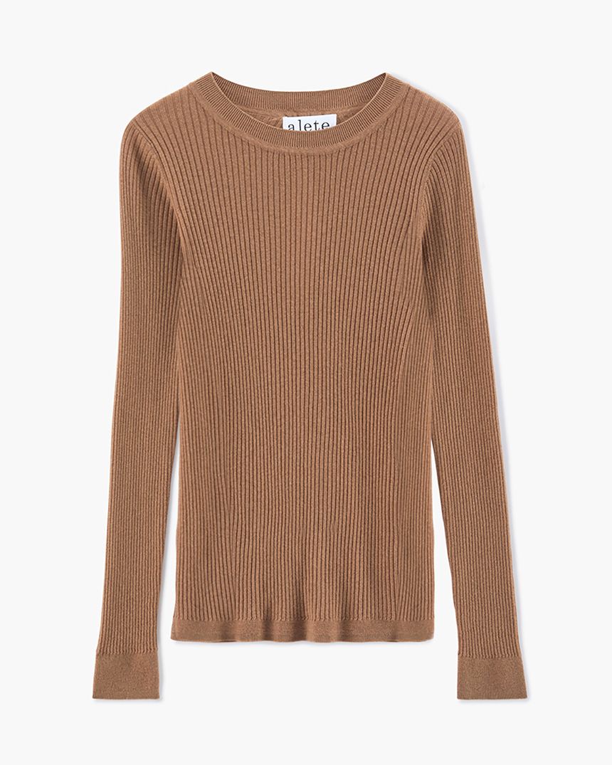 Vamp Keyhole Crew Nutmeg