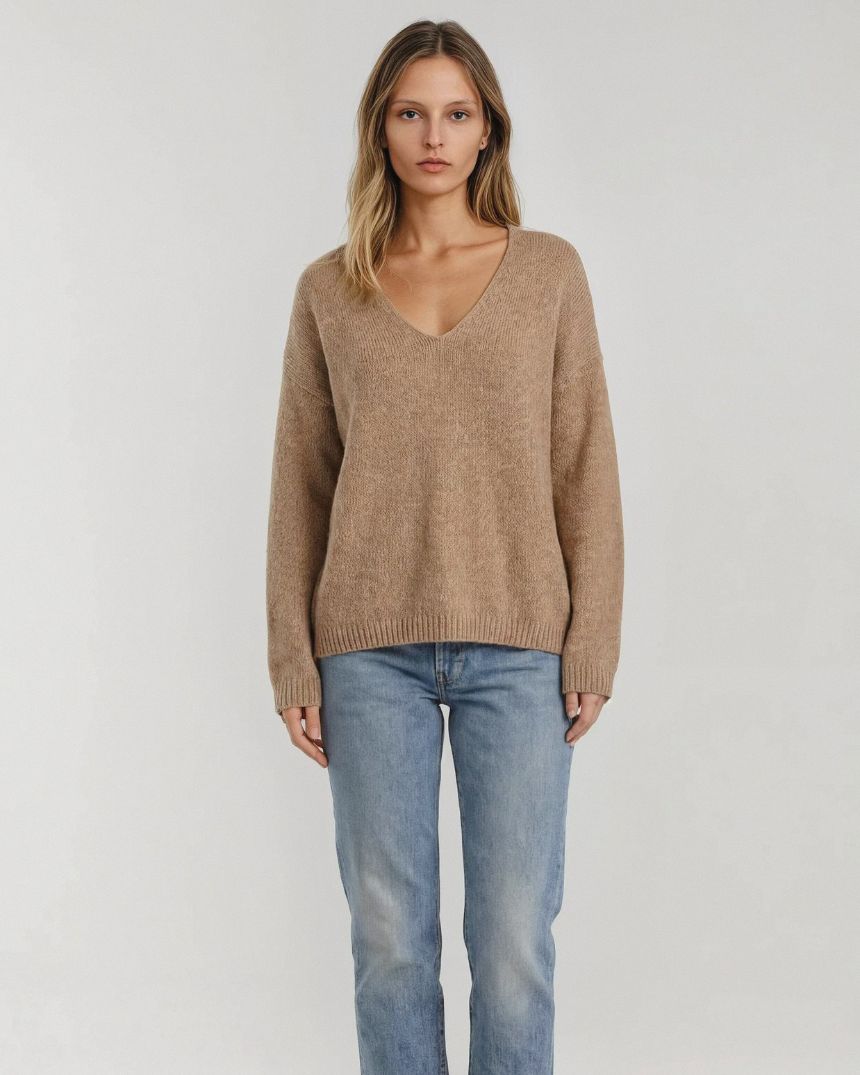 Naturalist Sweater Beige Stones