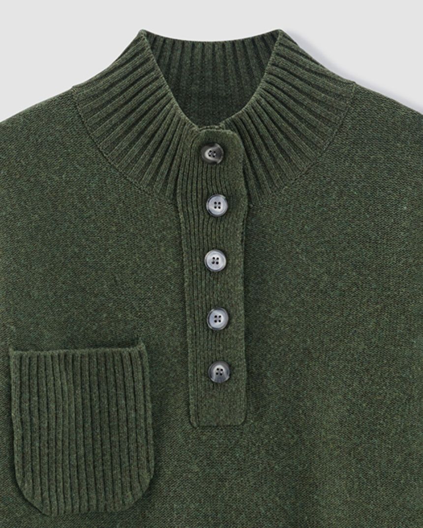 Grandpas Sweater Khaki Green