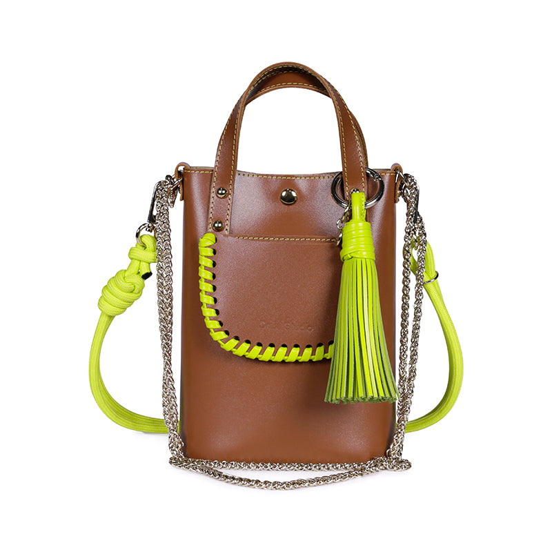 Ame Bag Tan/Lime