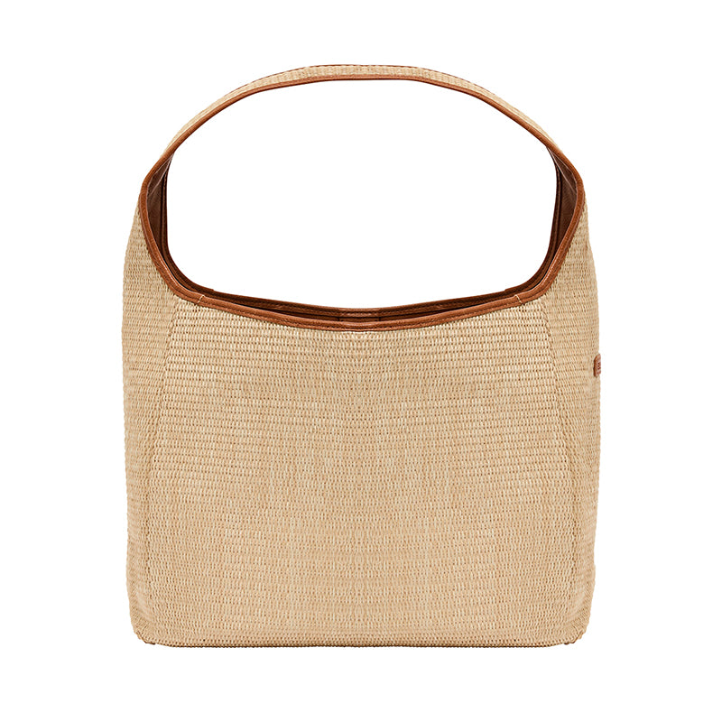 Arcadia Weave Tote Bag Tan/Natural