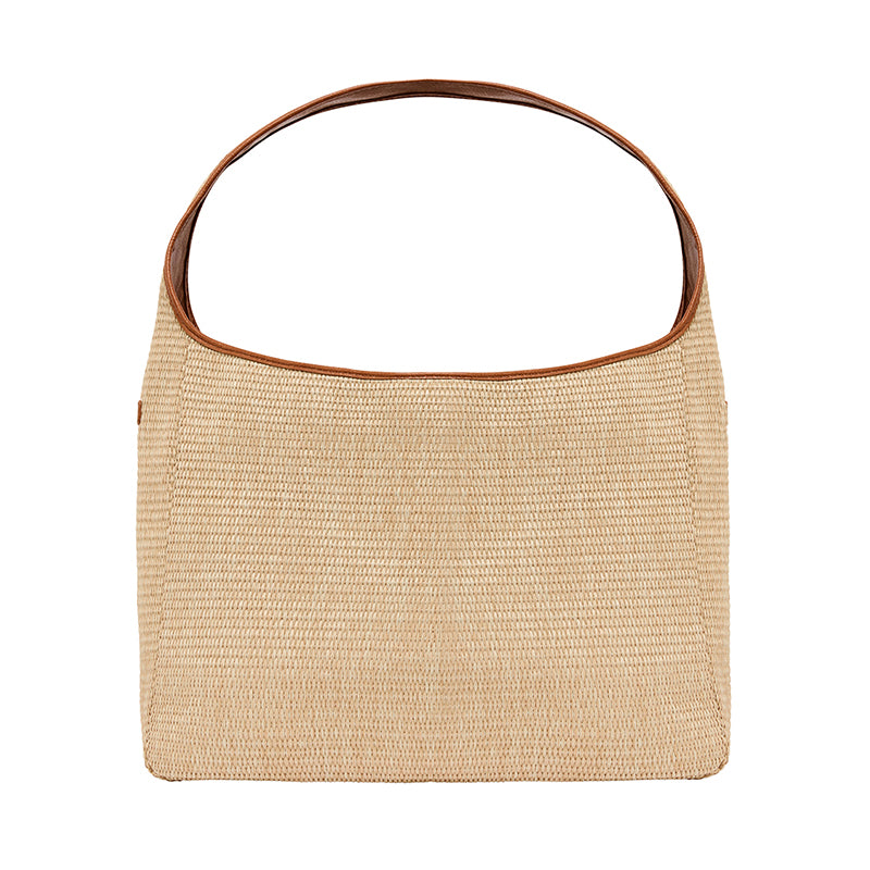 Arcadia Weave Tote Bag Tan/Natural