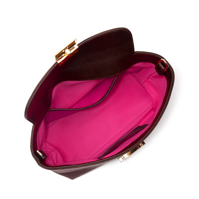 Aurora Bag Chocolate Lizard