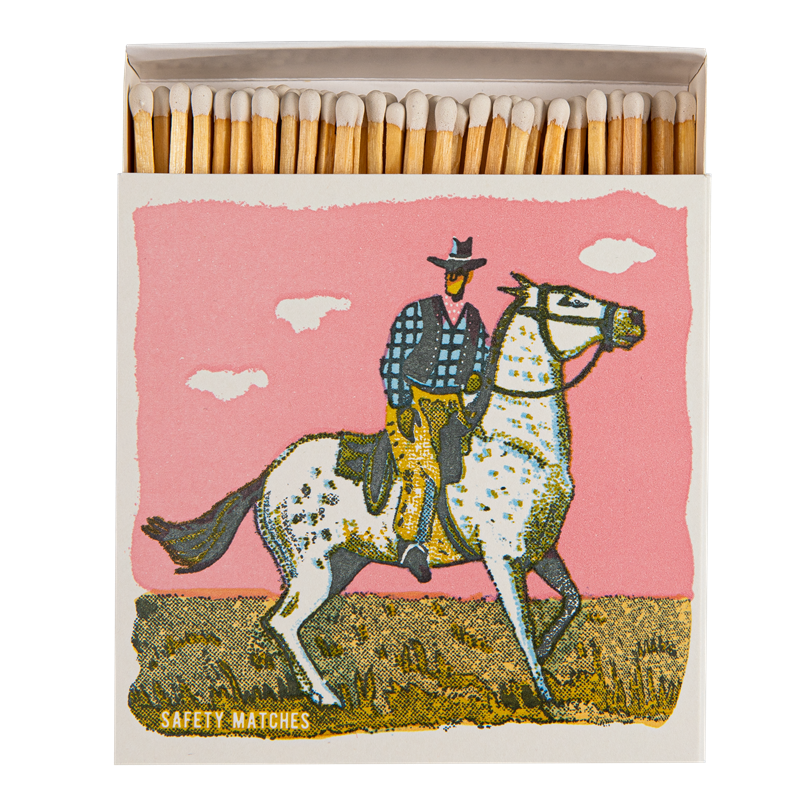 Pink Cowboy Matchbox