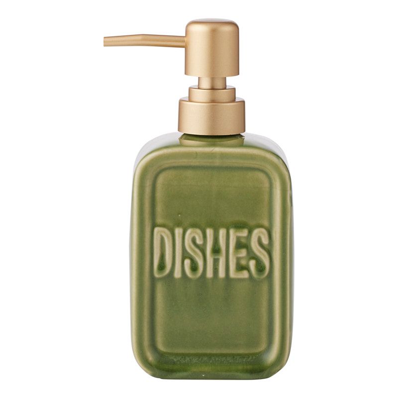Dishes Ceramic Soap Dispenser Olive Green
