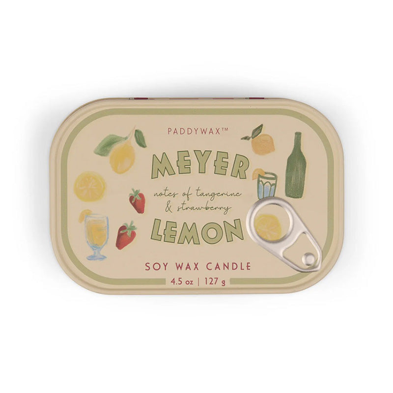 Bistro Lemon Tin Candle
