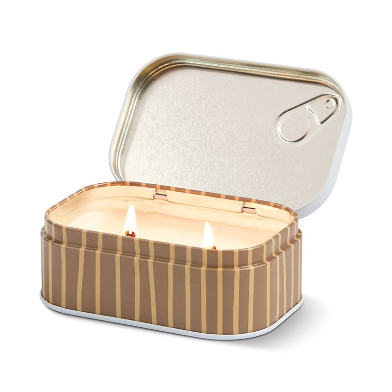 Bistro Cappuccino Embossed Candle