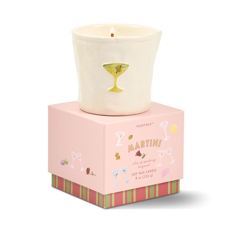 Bistro Martini Embossed Candle