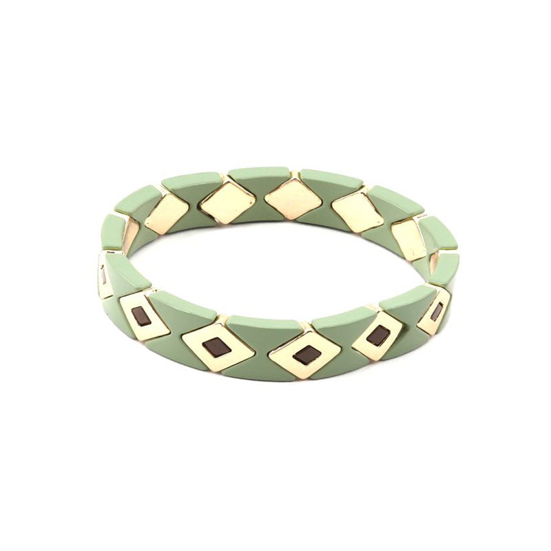 Mint Triangle Bracelet