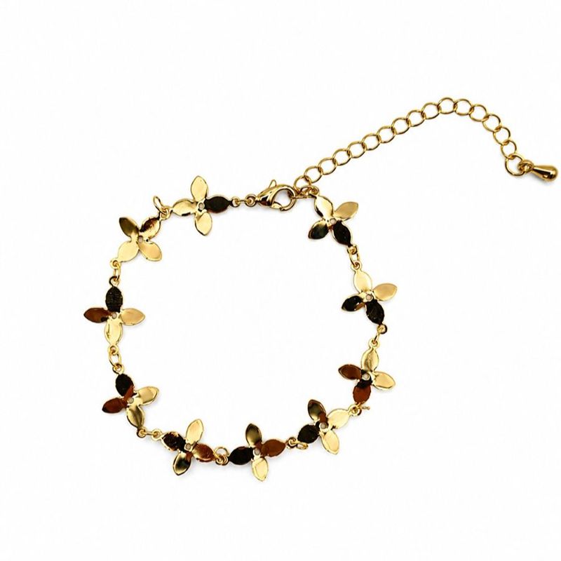 Flower Garland Bracelet Gold