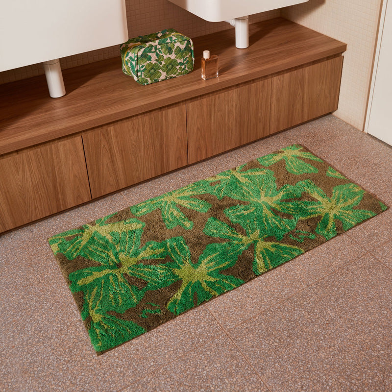 Mave Khaki Long Bath Mat