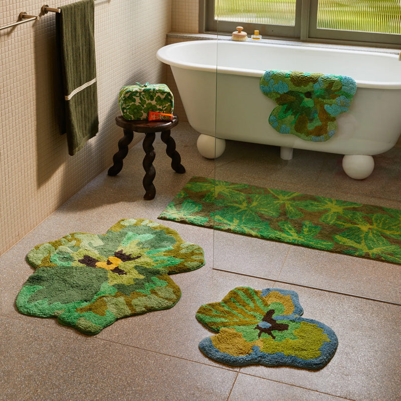 Mave Khaki Long Bath Mat