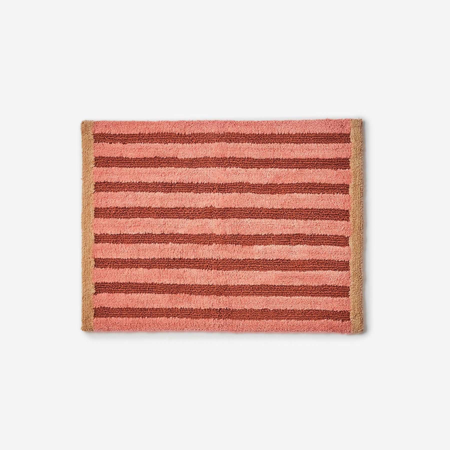 Stripe Reversible Terracotta Bath Mat