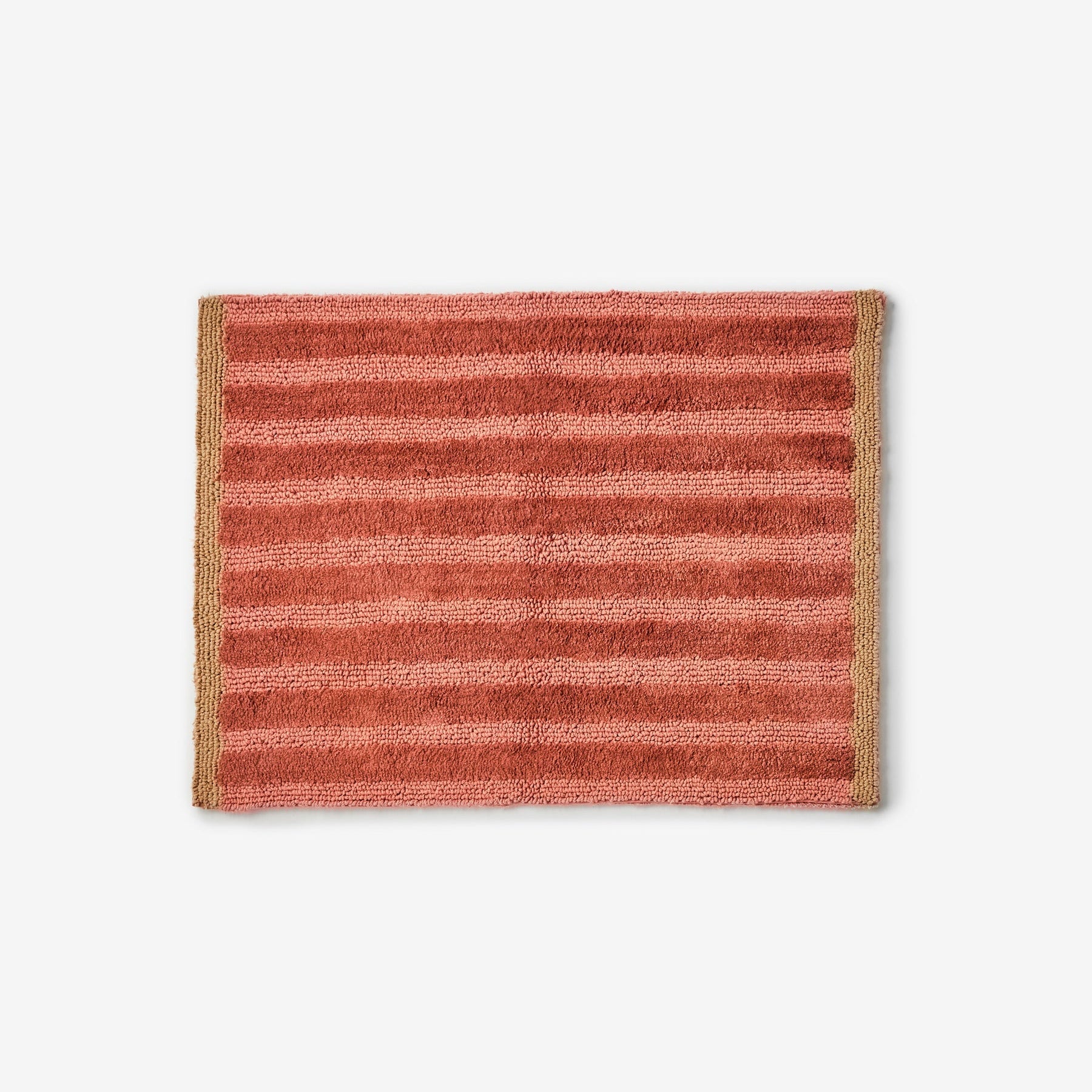 Stripe Reversible Terracotta Bath Mat