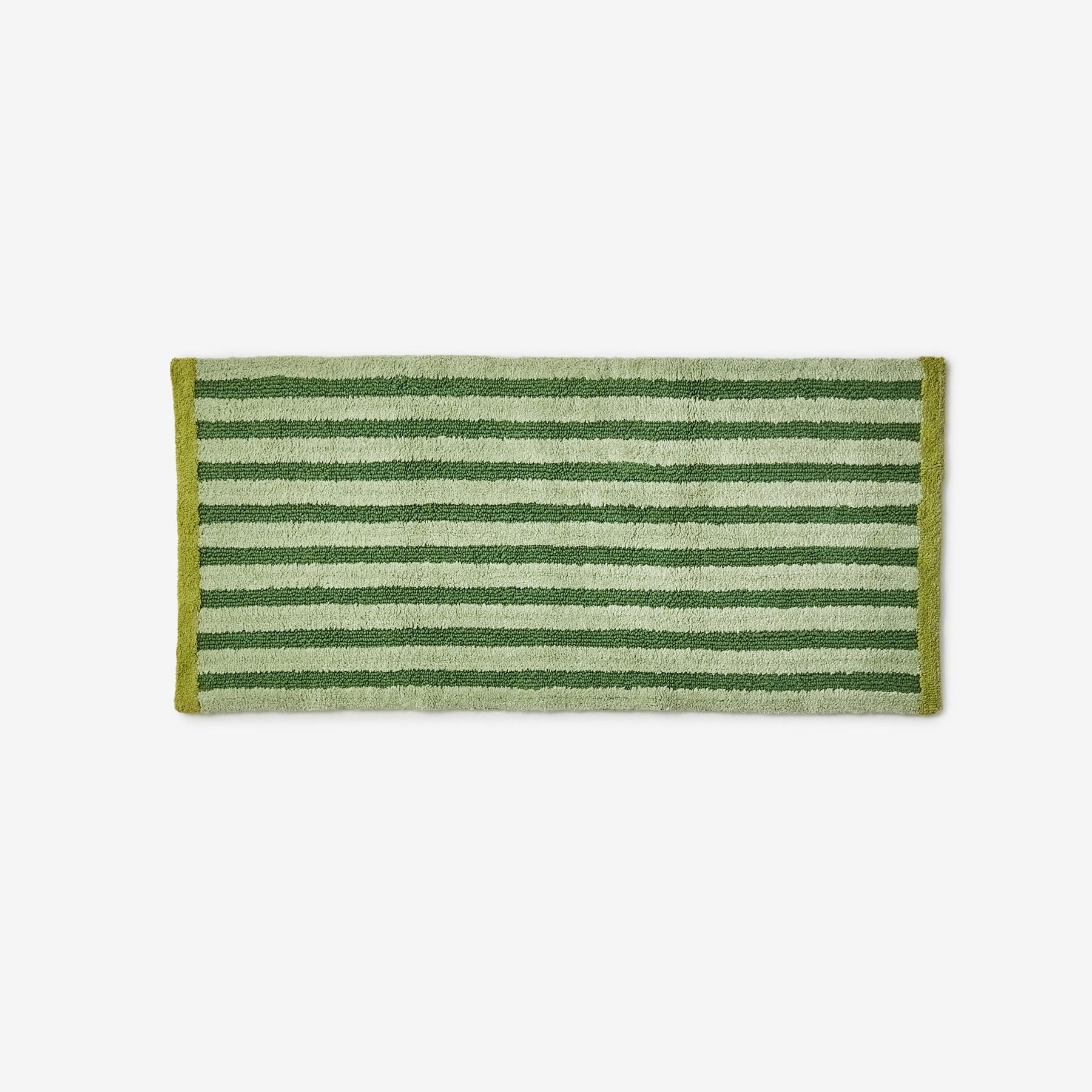Stripe Reversible Khaki Long Bath Mat