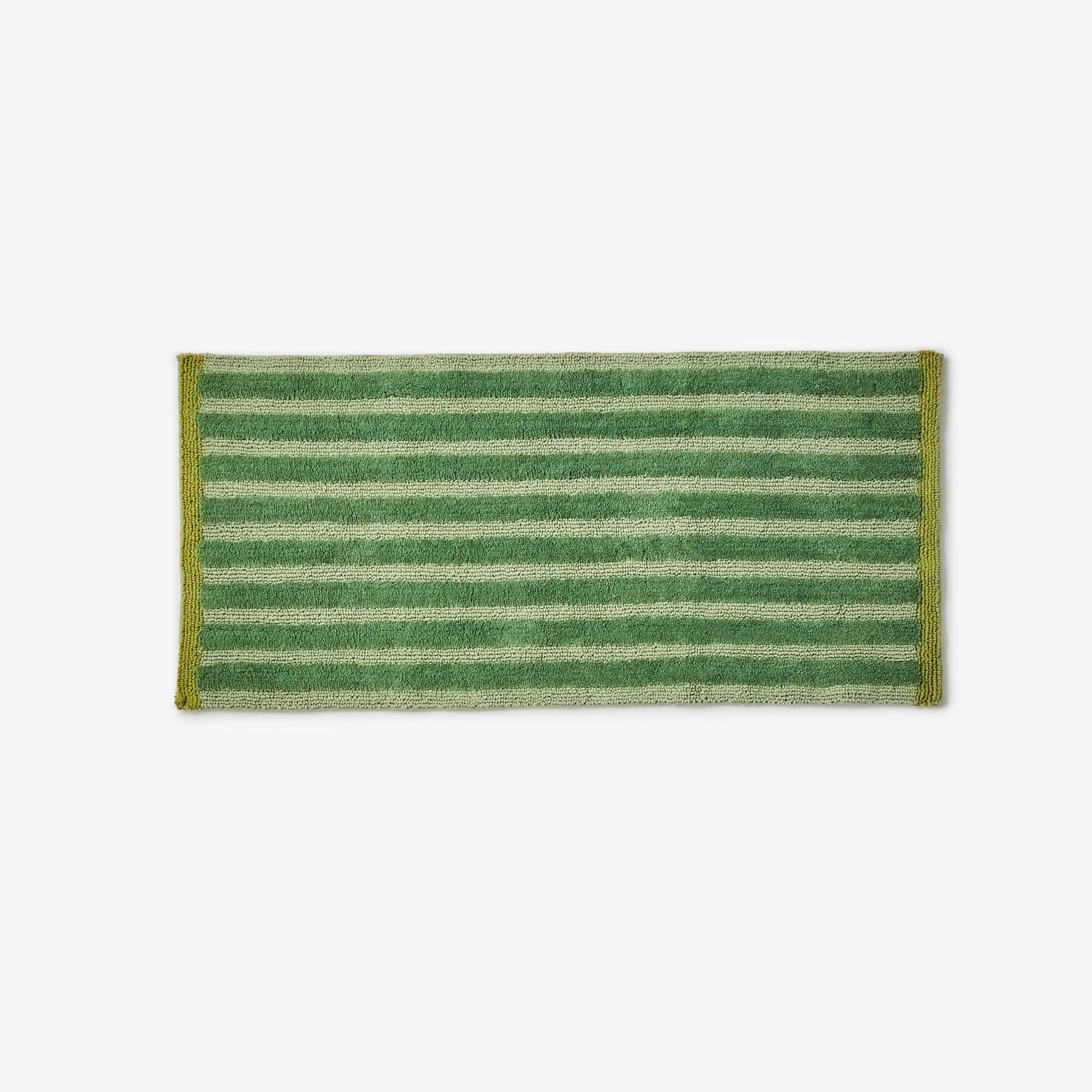 Stripe Reversible Khaki Long Bath Mat