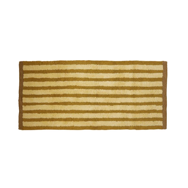 Stripe Mustard Long Bath Mat
