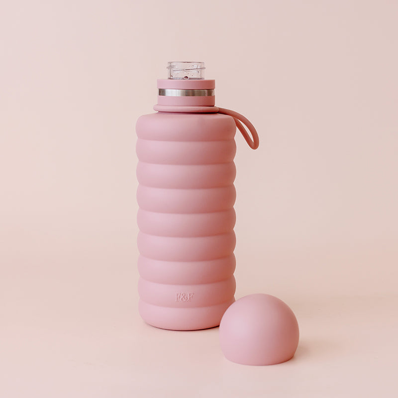 Bubble Water Bottle Dusty Rose 700ml