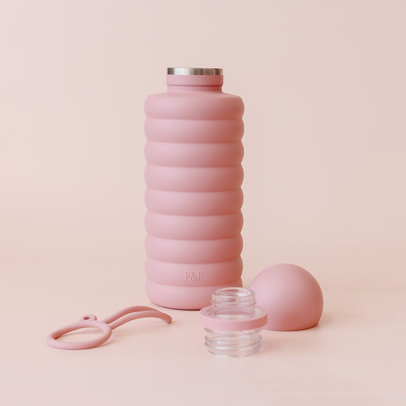 Bubble Water Bottle Dusty Rose 700ml