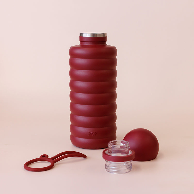 Bubble Water Bottle Cherry 700ml