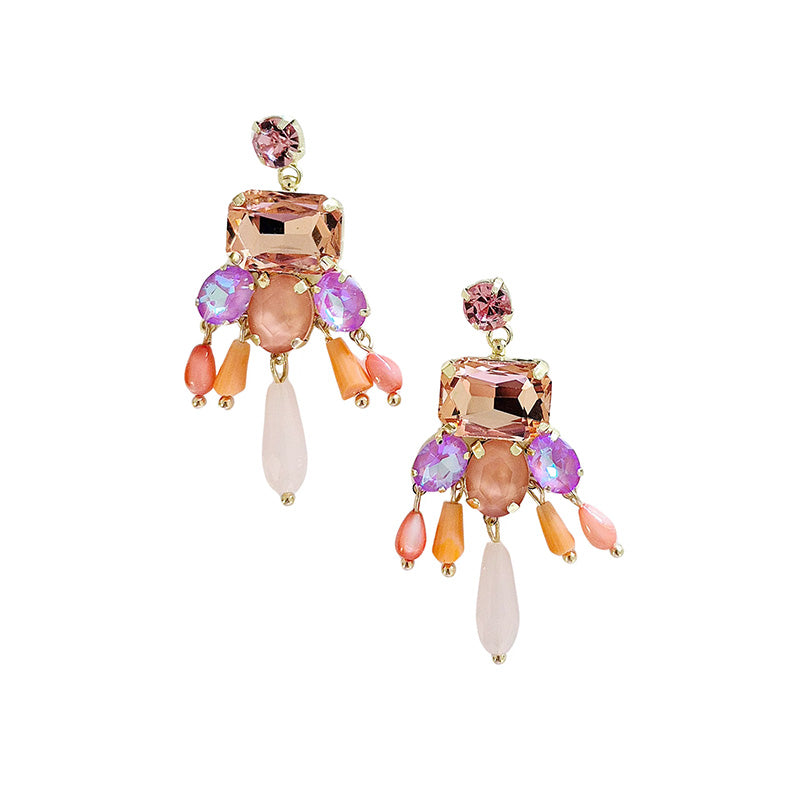Peony Gem Earrings