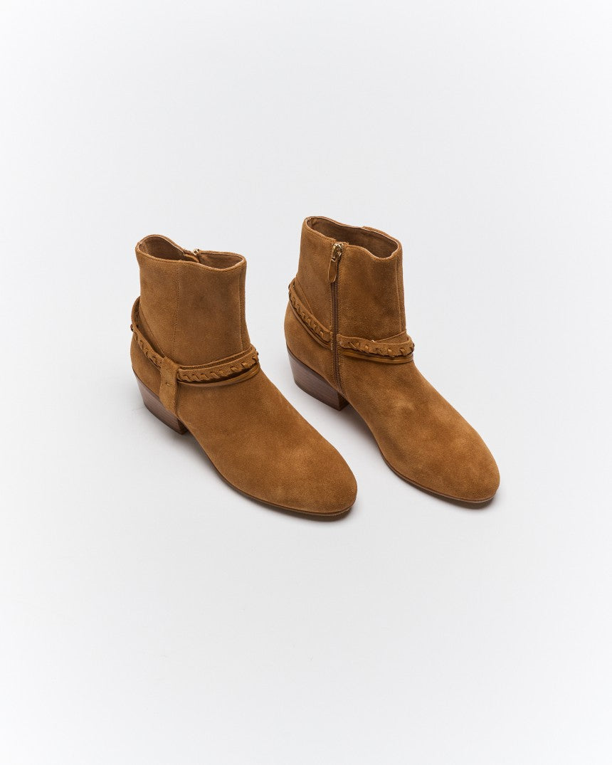 Beckham Leather Boots Tan Suede