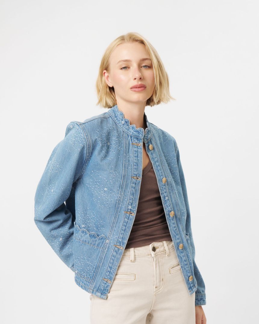 Bonnie Jacket Floral Blue