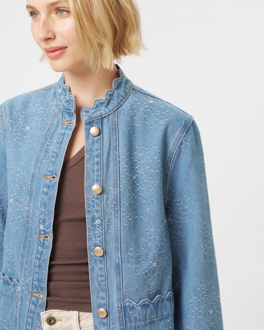 Bonnie Jacket Floral Blue