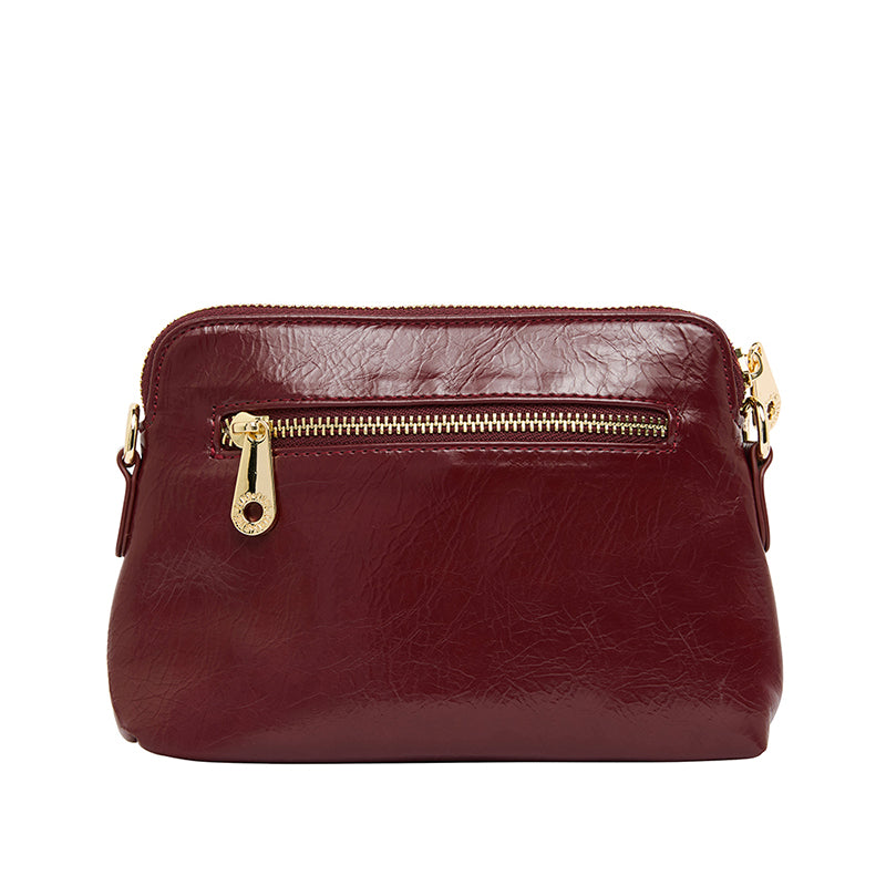 Burbank Crossbody Bag Burgundy Crinkle