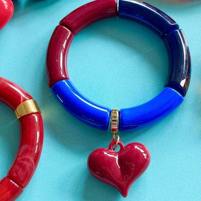 Burgundy Blue Bracelet