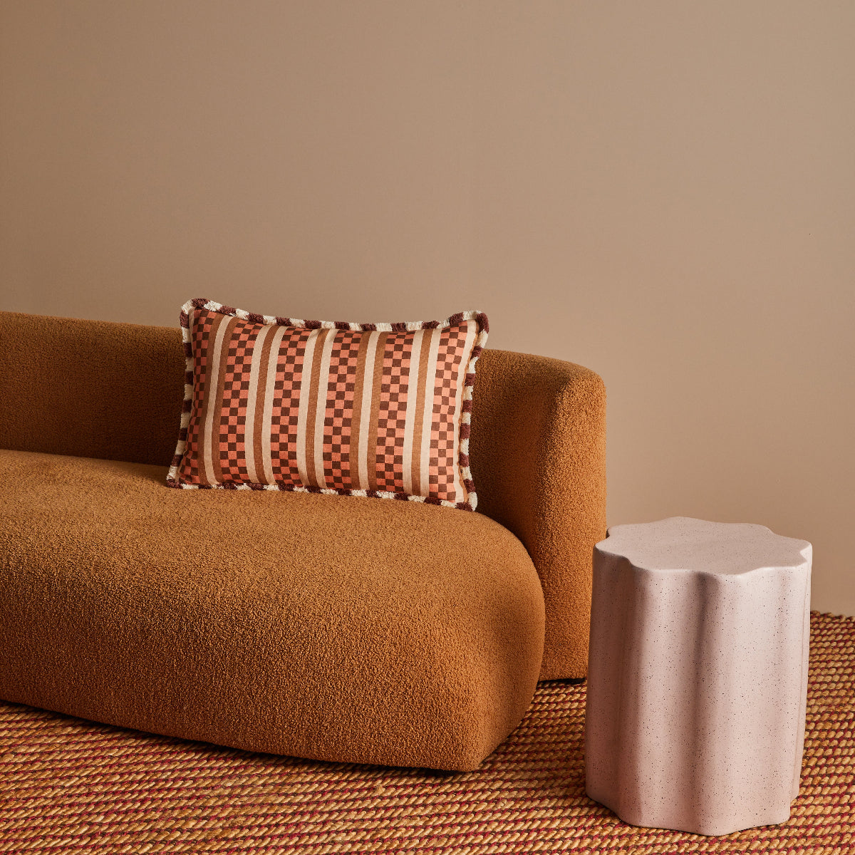 Marco Tile Terracotta Cushion 60x40cm