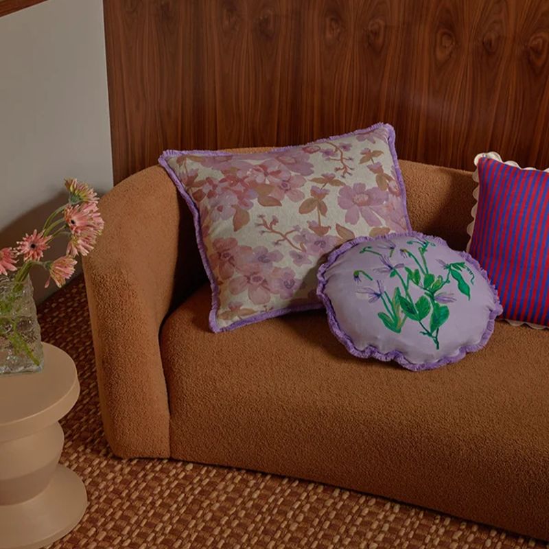 Prairie Lilac Linen Cushion