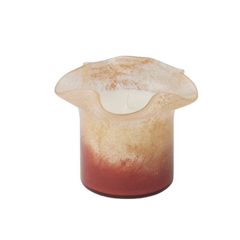 Lottie Blossom Glass Candle Russet