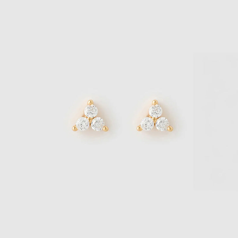 Cassia Stud Earrings Stone